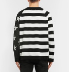 TAKAHIROMIYASHITA TheSoloist. - Intarsia Striped Cotton Sweater - Black