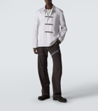 Kiko Kostadinov Kyan striped cotton poplin shirt