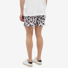 Dries Van Noten Men's Animal Print Swim Short in Ecru