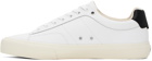 BOSS White Cupsole Contrast Band Sneakers