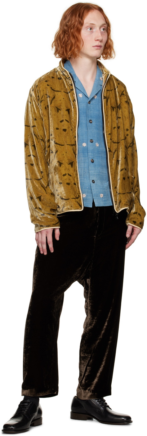 Karu Research Brown Hand-Printed Jacket