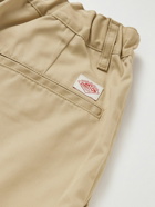 Danton - Straight-Leg Pleated Twill Trousers - Neutrals