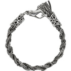 Emanuele Bicocchi Silver Braided Bracelet