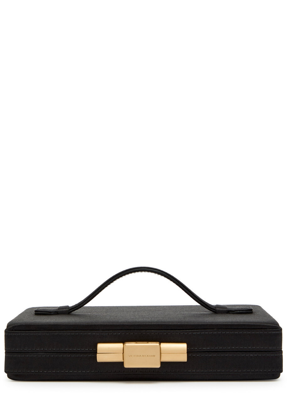 Victoria Beckham Satin box Clutch - Black - One Size