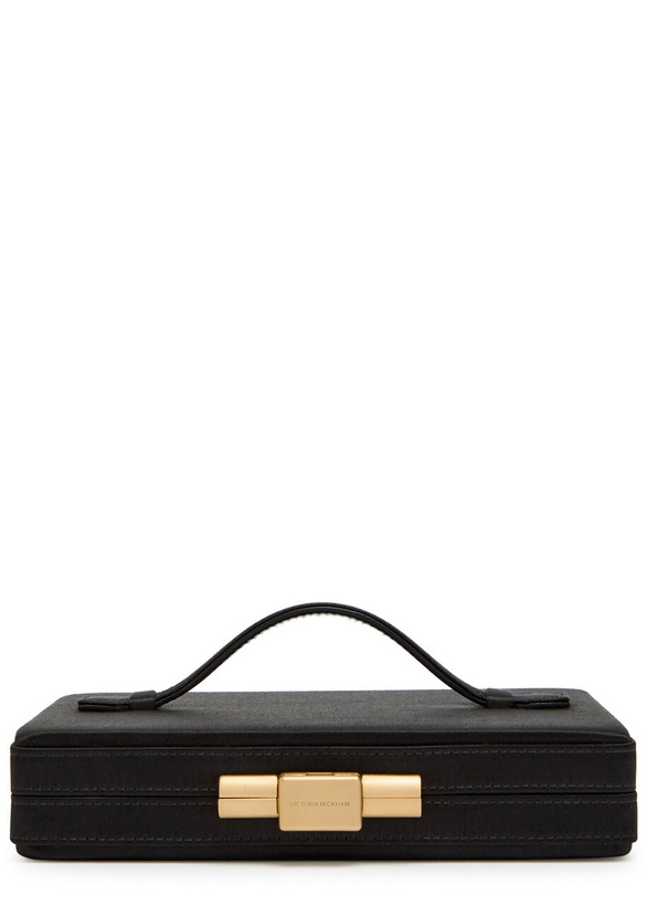 Photo: Victoria Beckham Satin box Clutch - Black - One Size
