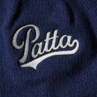 Patta Men's Ribbed Knit Beanie in Evening Blue