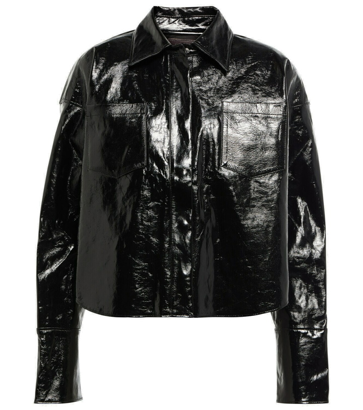 Photo: Stouls Patent leather cropped jacket