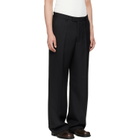 Second/Layer Black Relaxed Primo Trousers