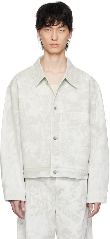 Photo: LEMAIRE Off-White Boxy Denim Jacket