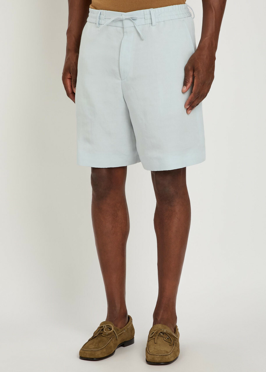 Boss Peter Woven Shorts Light Blue