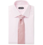 TOM FORD - Slim-Fit Checked Cotton Shirt - Pink