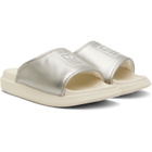 Y-3 Silver 'Y-3' Slides