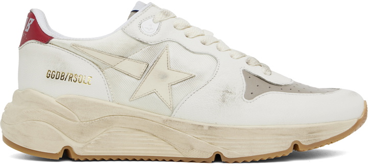 Photo: Golden Goose White Running Sole Sneakers