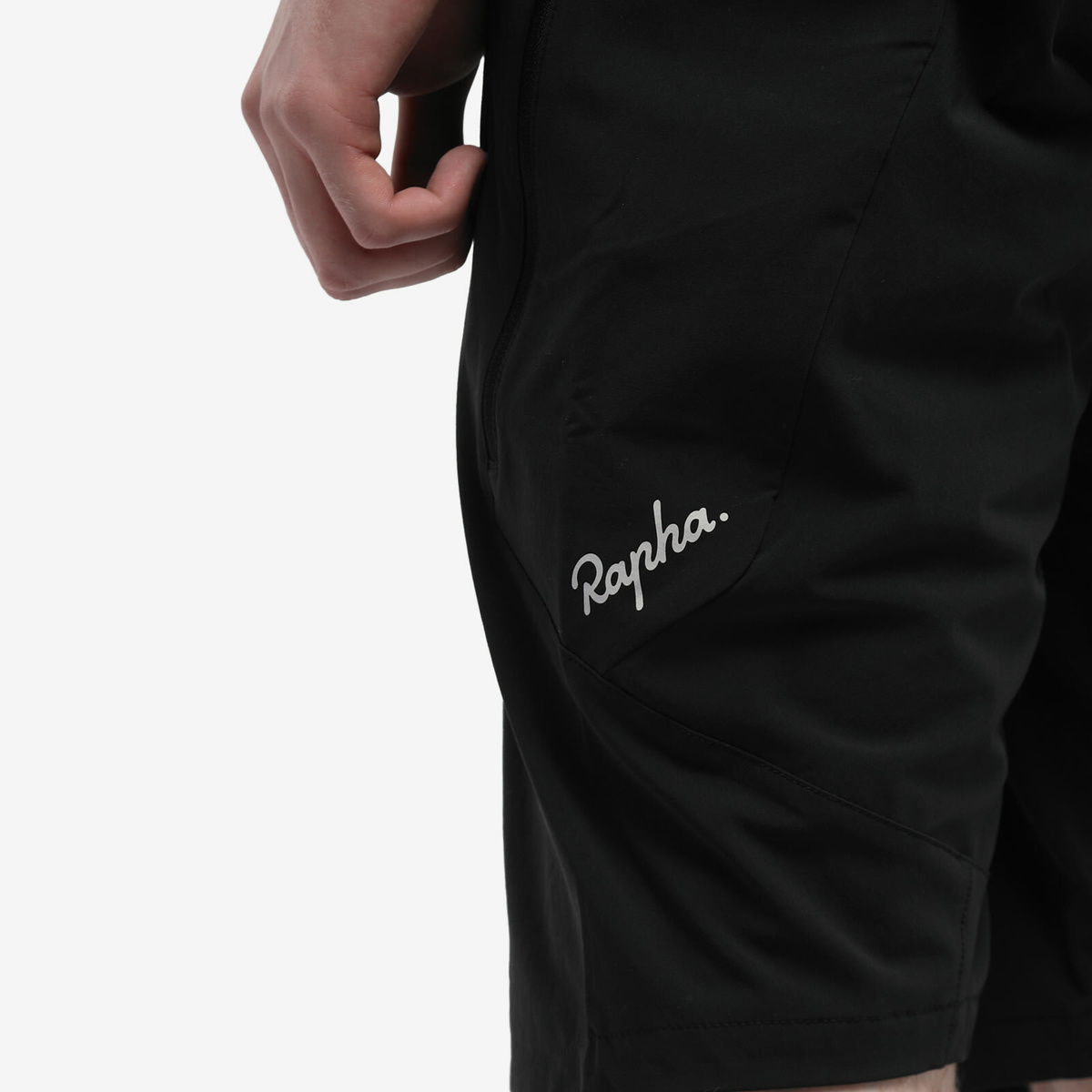 Rapha Men's Trail Short in Black/Light Grey Rapha
