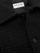 SAINT LAURENT - Slim-Fit Wool-Blend Tweed Jacket - Black