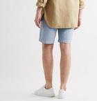 MR P. - Garment-Dyed Cotton-Twill Bermuda Shorts - Blue