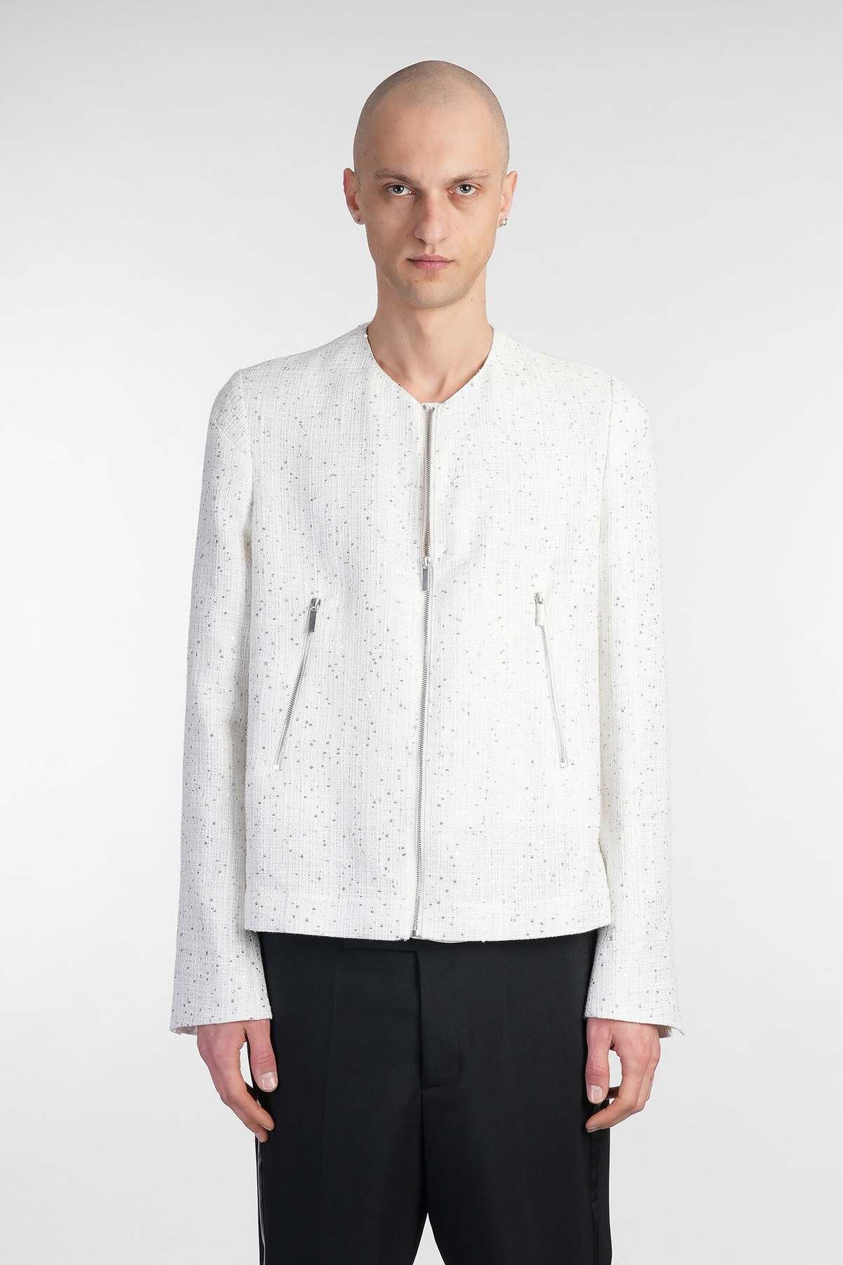 Sapio N 36 Casual Jacket In Beige Cotton