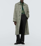 Burberry Checked silk and cotton-blend car coat