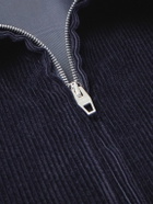 UMIT BENAN - Quebec Cotton and Cashmere-Blend Corduroy Jacket - Blue