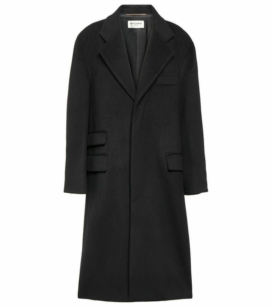 Saint Laurent Black Wool Coat main image 0