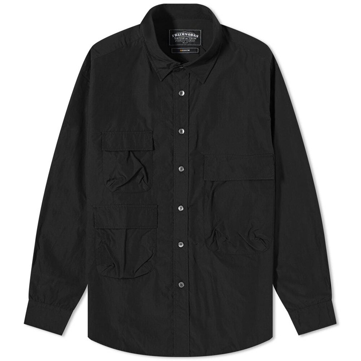 Photo: FrizmWORKS Men's Nylon Overshirt in Black