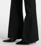 Blumarine Pleated flared pants