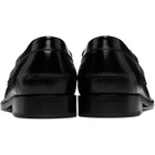 Versace Black Manu Leather Loafers