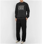 Noon Goons - Logo-Printed Fleece-Back Cotton-Jersey Sweatshirt - Men - Black