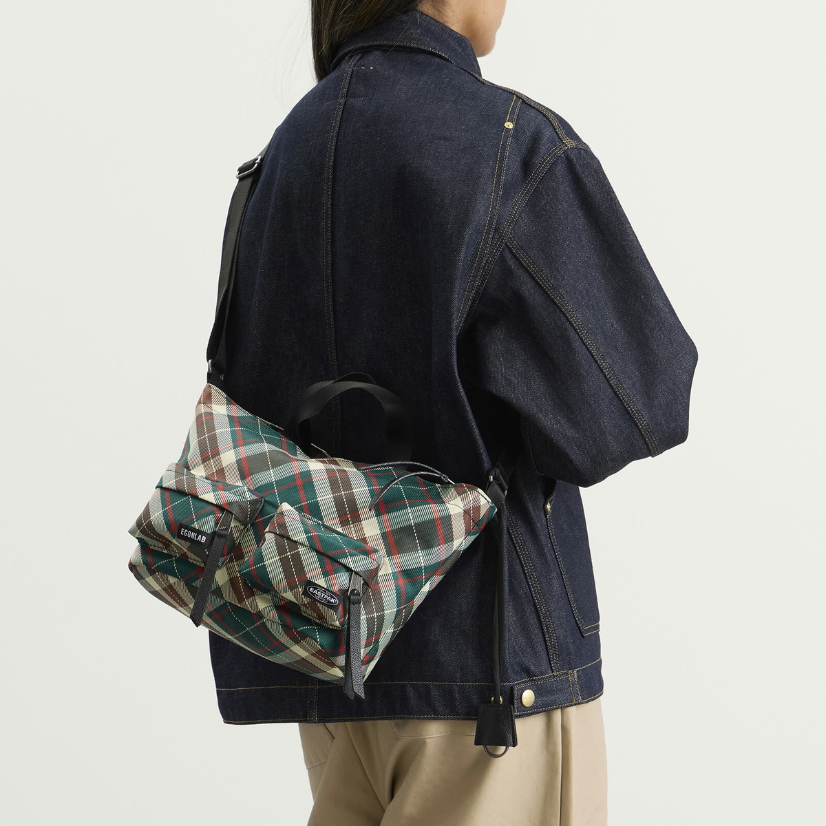 Eastpak x Egonlab Tote Bag - Small in Check 