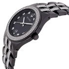 Bulova Quartz Crystal Black Dial Mens Watch & Dog Tag 98K101