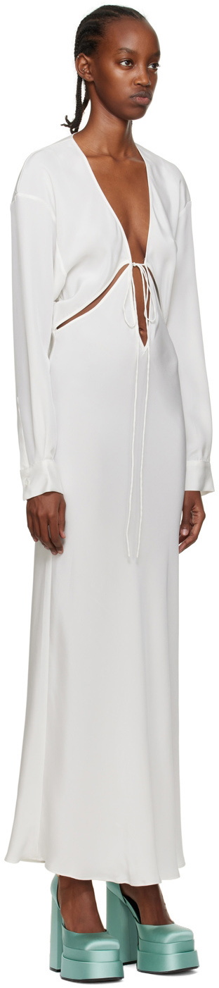 Stranger White Strapless Knit Maxi Dress