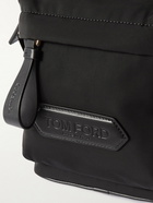 TOM FORD - Leather-Trimmed Nylon Messenger Bag