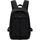 Hugo Black Logo Patch Backpack