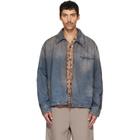 AMIRI Blue Bones Denim Blouson Jacket