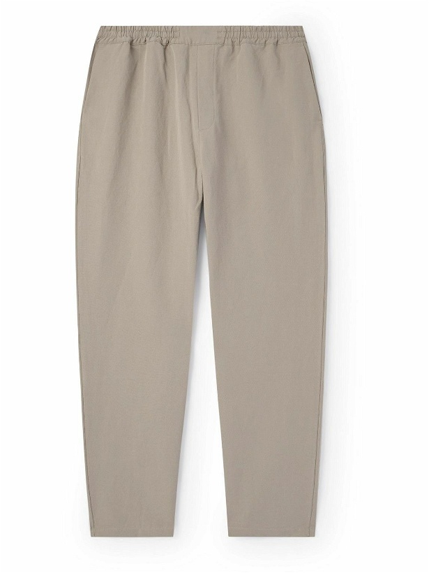 Photo: A Kind Of Guise - Banasa Straight-Leg Cotton and Linen-Blend Trousers - Gray