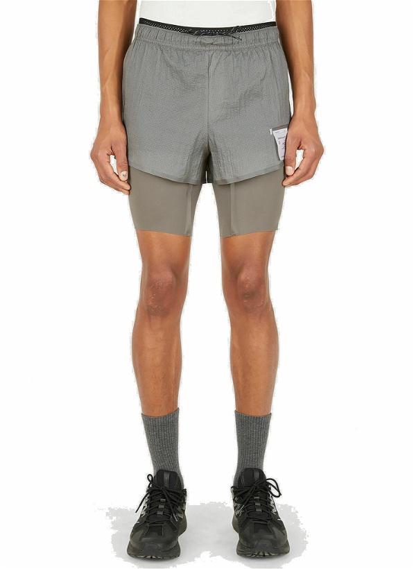 Photo: Satisfy - CoffeeThermal 8" Shorts in Grey