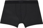 SKIMS Three-Pack Black SKIMS Cotton 3 Boxer Briefs