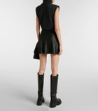 Stouls Mila leather miniskirt