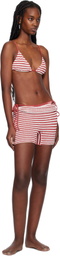 Bond-Eye Red & White Dom Shorts