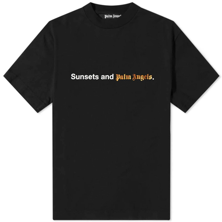 Photo: Palm Angels Men's Sunsets T-Shirt in Black