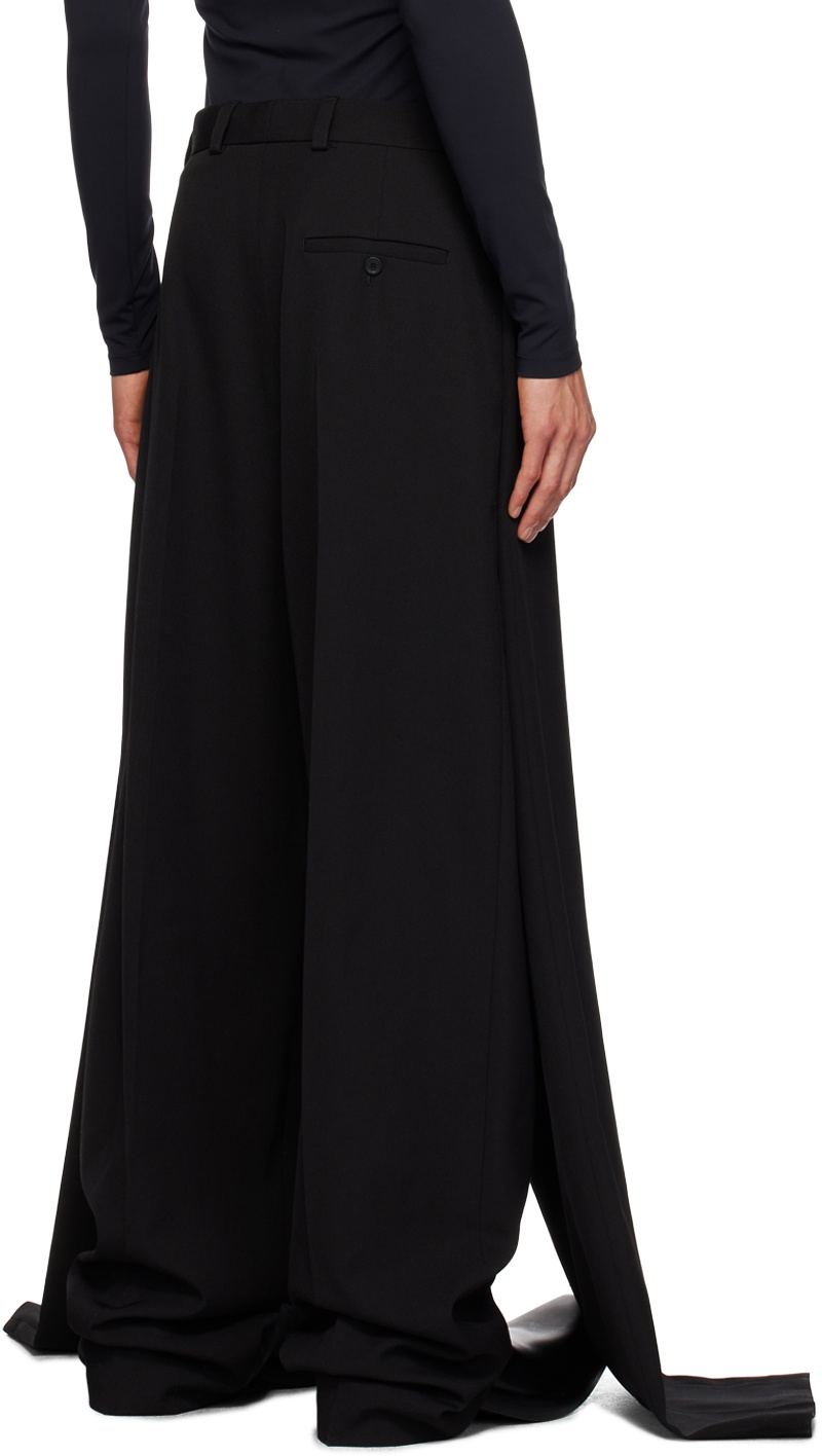 Balenciaga Black Double Front Trousers Balenciaga
