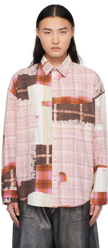 Photo: Acne Studios Pink Print Shirt