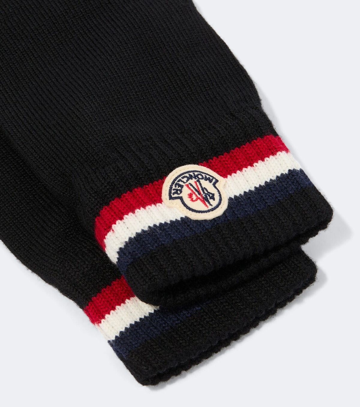 Moncler Logo wool gloves