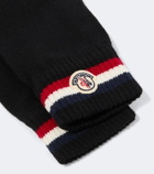 Moncler Logo wool gloves