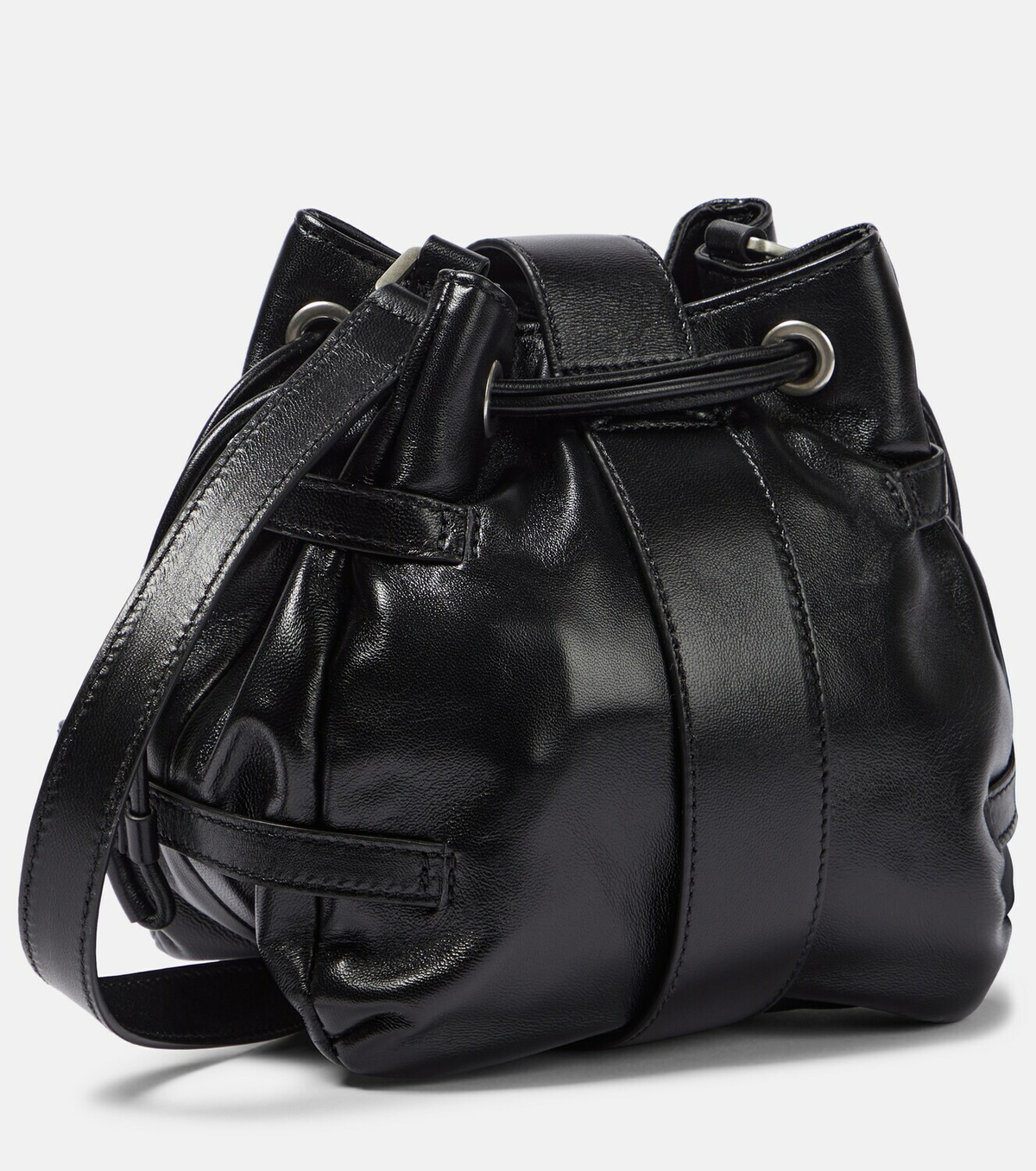 Blumarine Butterfly Small leather bucket bag
