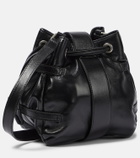 Blumarine Butterfly Small leather bucket bag