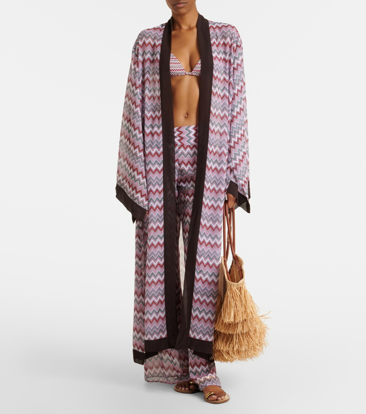 Bananhot Bowie chevron flared pants