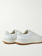 Maison Margiela - Runner Suede-Trimmed Leather and Nylon Sneakers - White