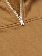 Les Tien - Yacht Cotton-Jersey Zip-Up Sweatshirt - Brown