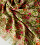 The House of Lyria Tormento floral linen tablecloth